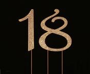 number 18 for 18th birthday or anniversary cake topper party decoration supplies 45 inches tall.jpg from 18 