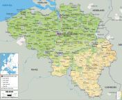 large detailed physical map of belgium with all roads cities and airports for free.jpg from belgie