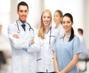 male doctor female doctor and female nurse resized 2000.jpg from small nurse
