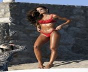 izabel goulart shows off her stunning figure in red bikini during a photoshoot at her hotel in mykonos greeece 130820 5.jpg from skinny izabel goulart poses in red bikini on the beach in st barts 52