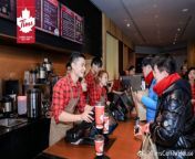 tim hortons tims coffee house opening shanghai china 8.jpg from china new first tim