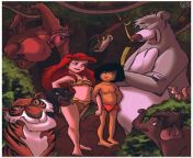 31deb4bab4b18130ca02135d190dc56a.jpg from ariel mowgli the jungle book the little mermaid arabatos comic crossover