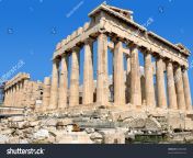stock photo parthenon on the acropolis of athens greece religious building of ancient times 82605838.jpg from parthen