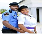pre wedding photo of a police officer and a nurse.jpg from nurse mother and police se