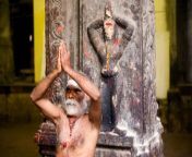indian sadhu performing namaste.jpg from indian sadu baba sexunny leone