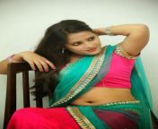 anusha sizzling photos in half saree 065.jpg from anusha naik in sareew bhabhi suhag raatsexy hd