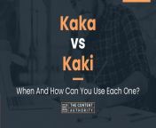 kaka vs kaki 728x410.jpg from kaki and kaka