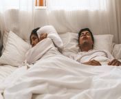 wife can t sleep husband snores loudly bedroom morning unhappy wife can t sleep husband snores 193741033.jpg from wife sleep videosÂ