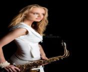 young sensual blonde girl white dress sax 11576500.jpg from sax with yung gir