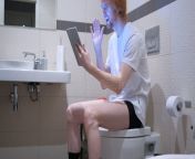 video chat tablet man sitting bathroom commode k high quality video chat tablet man sitting bathroom commode 121699772.jpg from bathroom videocall