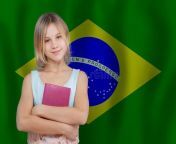 happy school student young teen girl brazilian flag background education school brazil concept happy school student 252001351.jpg from más school student girl www xvidios com