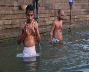 indian men bathing ganges river varanasi india february 79884417.jpg from desi ganga snan hot sexy xxx photo