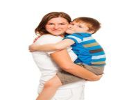 mother holding hugging her kid son happy isolated white background 71201285.jpg from japanese mom and son seks
