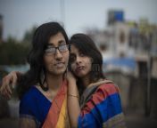 portrait two young indian brunette girls sisters friends traditional wear sari having fun rooftop beautiful 171083483.jpg from indian young sister in tight salwar sui