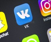 sankt petersburg russia march vkontakte application icon apple iphone screen close up vk app icon vkontakte mobile 112887942.jpg from vk ios jpg