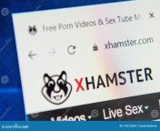 xhamster com web site selective focus macro image homepage loaded screen browser 179273384.jpg from ww whttps