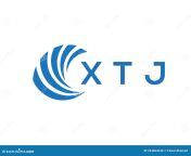 xtj letter logo design white background creative circle concept 254664236.jpg from xtj