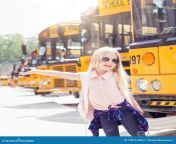 happy little girl backpack next to school bus back to school concept little girl school bus 128112304.jpg from বাংলা হট লাগালাগি ভিডিওdian school girl sex video comangla hot movie kata raifel