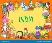 indian collage illustration showing culture tradition festival india vector design 155788020.jpg from indian collage 11th