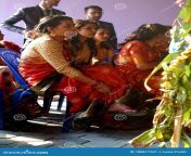 indian nepali wedding guests relatives bride s side young adult beautiful nepali women gathered together to 180817541.jpg from nepali desi s