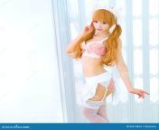 modèle asiatique sexy de fille d oreille de chat dans le style japonais de sous vêtements 85474844.jpg from sexy du call