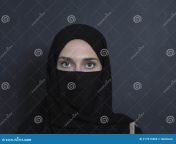portrait muslim woman wearing niqab traditional arabic clothes abaya arab woman representing modern arabic lifestyle 217613466.jpg from abaya candid arab