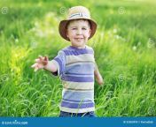 portrait cute small boy playing meadow kid 32065995.jpg from smallboy