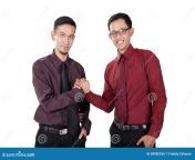 asian business partners holding hands two male together posing to camera isolated white background 58980266.jpg from asian partners
