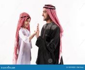 arab happy father gives five little sons arab happy father gives five little sons national attire isolated white background 138744280.jpg from arabic father duty