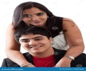 east indian mother son picture women her teenage against white background 45742646.jpg from indian mom with son