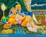 erotic nude rajasthani shekawati fresco painting mandawa rajasthan india found region 88278201.jpg from rajasthani nude a
