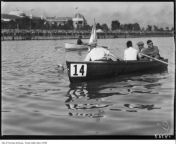 1928 c n e mens swim georges michel swimming by boat 489x381.jpg from vintage male nude boating jpg
