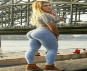 thqbig butt blonde milf from big ass milf blonde in white jeans