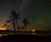1200px in the photo there is one perseid milky way and andromega galaxy and light pollution on the horizon luhasoo bog in estonia.jpg from night