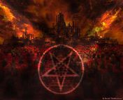 13405 devils satanic pentagram fire.jpg from the devil lives in hot spring