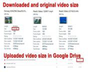 google drive video size vs original video size.jpg from 1280Ã720 size hd bp video