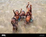 african children bathing kalilani village at lake tanganyika mahale e0h1r4.jpg from african bathing