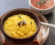 karnataka style huggi rice and moong dal savory porridge.jpg from huggi