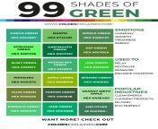 shades of green color infographic.jpg from unique green