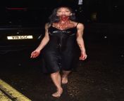 nicole scherzinger steps out barefoot and drenched in fake blood for a halloween party in london uk 291023 5.jpg from nicole scherzinger fakes