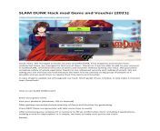 slam dunk hack mod gems and voucher pdf.jpg from slam hack