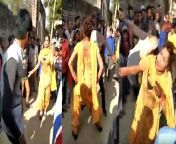 transgender dancer at indian wedding gets kicked in face f.jpg from punjabi desi dance
