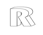 printable 3d bubble letter r 2.jpg from r 3d