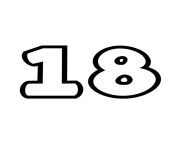 free printable number bubble letters bubble number 18.jpg from 18 ©