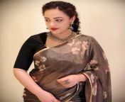 nithya menon oozing sex appeal in a sexy saree2.jpg from malayalam actor nithy sex hot nud