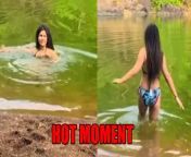 tmkocs nidhi bhanushali aka sonu dives into pond in hot bikini check video.jpg from sexy nidhi bhanushali sonu hot nangi photos nudex porn videos fucking female village video xxxx