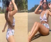 naagin on beach krishna mukherjee dares to bare raises oomph game in white monokini 2.jpg from xxx krlshna com