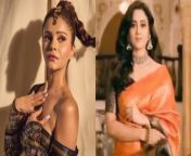 desi vs videsi shweta tiwari in desi saree vs rubina dilaik in strapless golden shimmery outfit whos your favourite 920x518.jpg from desi saree war