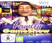 387533 family gameshow wii front cover.jpg from family gameshow from japanese tv game show p2 from japon show