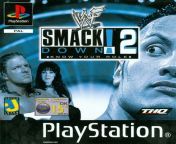 264714 wwf smackdown 2 know your role playstation front cover.jpg from wwf smack down 2001